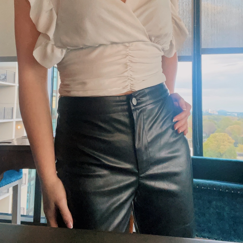 Black Leather Pants